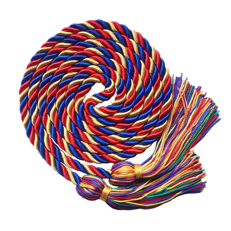 single honor cord black/red/gold  multicolor  graduation cords graduation cord graduation honor cord