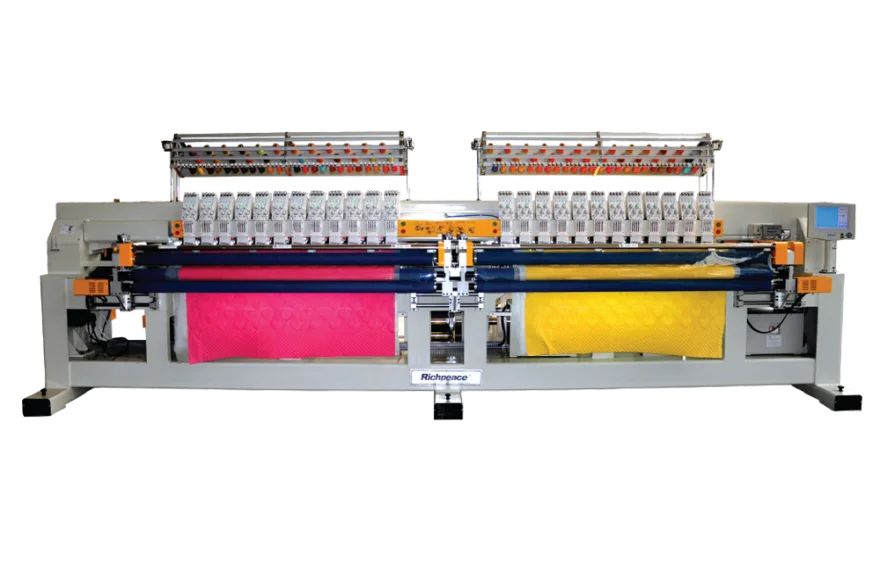 
Richpeace Computerized Multi-color Double Roll Quilting and Embroidery Machine 
