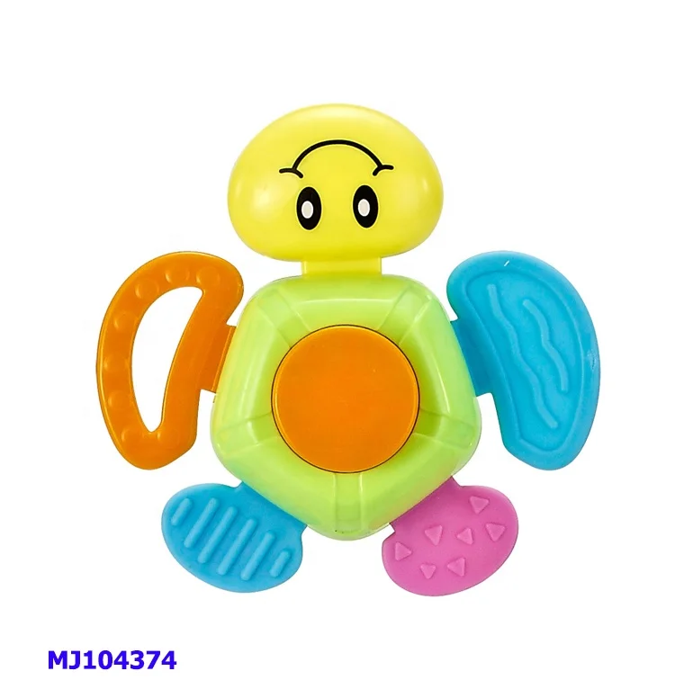 
Wholesale super cute non-toxic safety baby rattle toy teether for 6m+ 