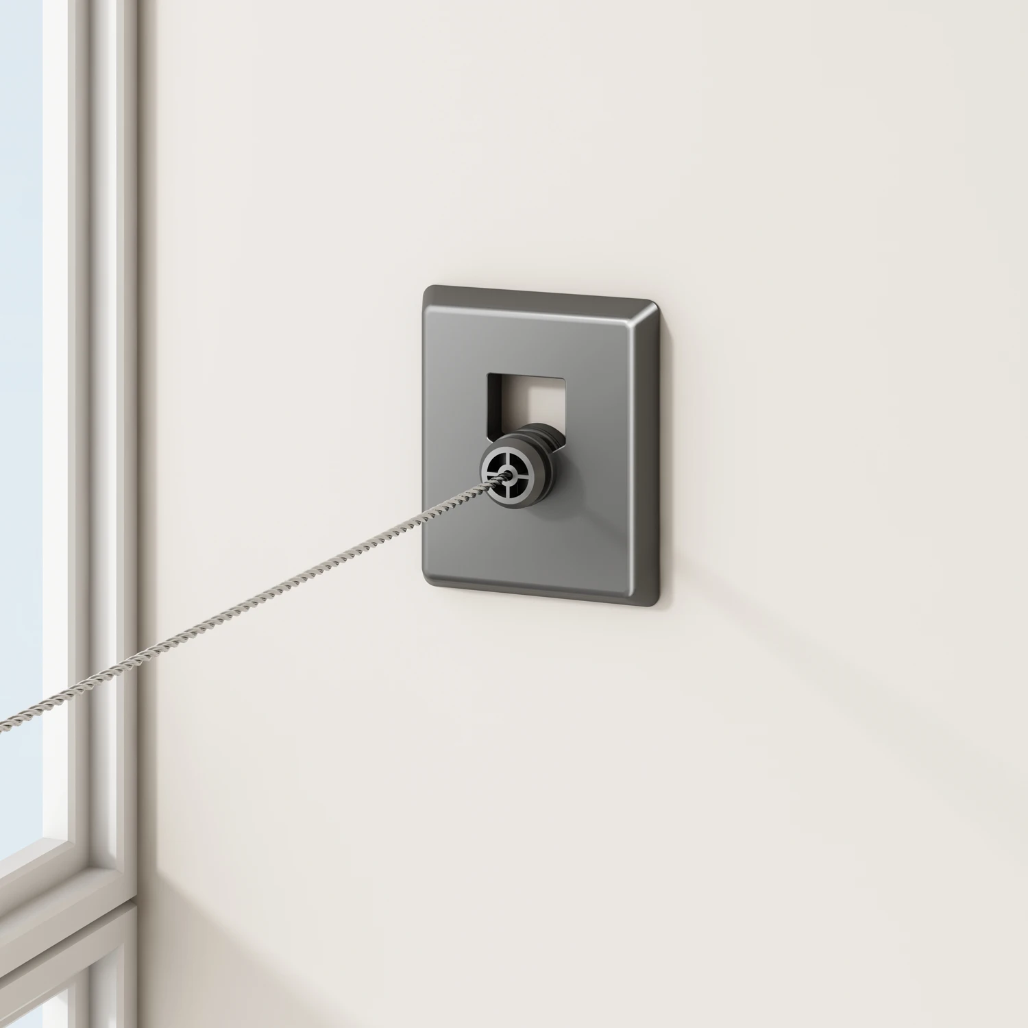 Wall Hanging Indoor Portable  Aluminum Clothes Drying Laundry Racks Retractable Clothesline