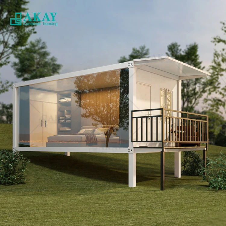Luxury Villas 20Ft Prefabricated Tiny House Detachable Container House for Sale Living with Bathroom and Toilet Prefab Home