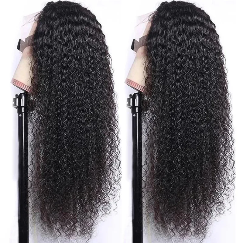 29-30 inch Black middle curls synthetic hair cheap wigs for black women