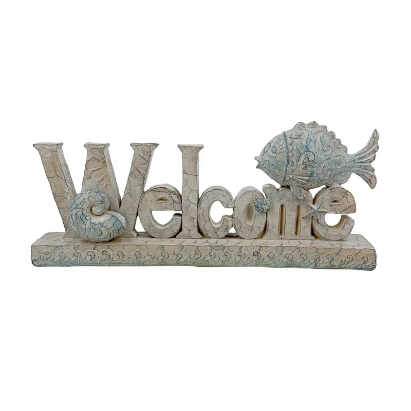 Molds Sea Statues Ocean fish crafts Resin Home Decoration coastal SCULPTURE Vintage  Figure