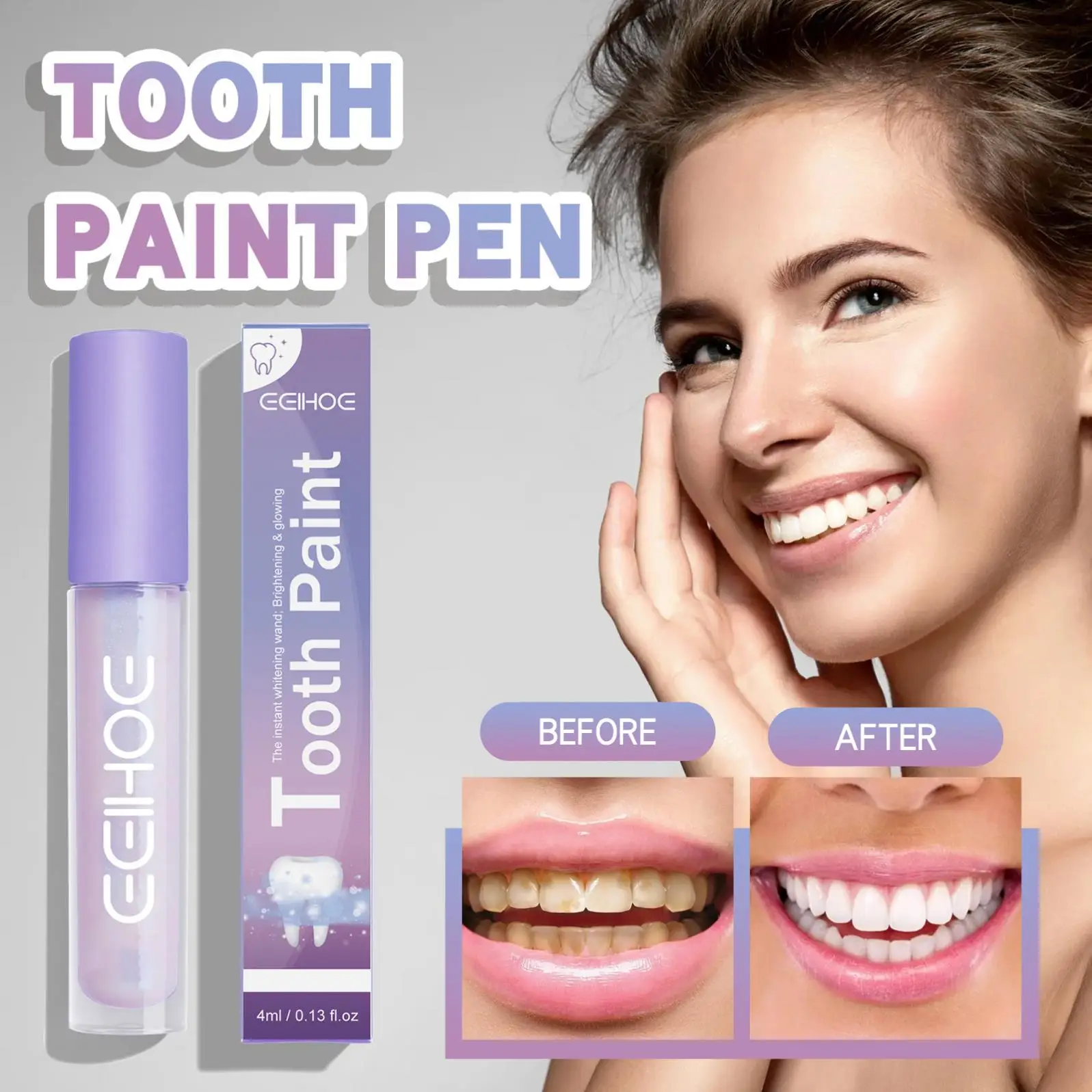 EELHOE Wholesale OEM 4Ml Tooth Paint Pen Teeth Whitening Toothpaste Oral Health Care Teeth Cleaning Essence Oral Stain Remover