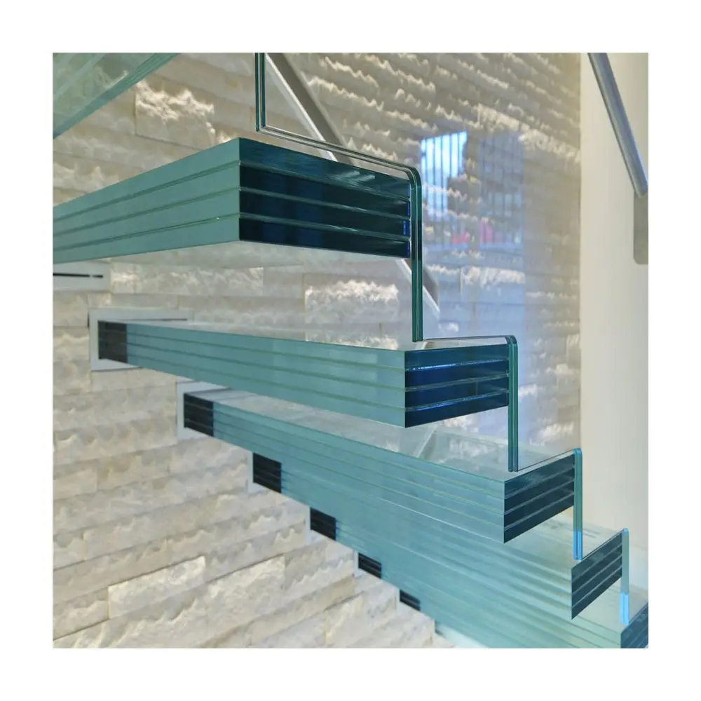 ACE Factory staircase manufacturer invisible steel stinger floating staircase luxury chandelier staircase