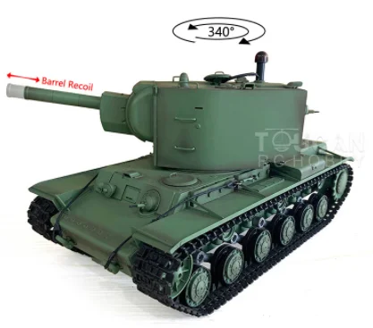 Rock Crawler  Dropshipping Heng Long KV-2 3949 Soviet Union Main Battle Military 2.4G 1/16 RC toy Tank