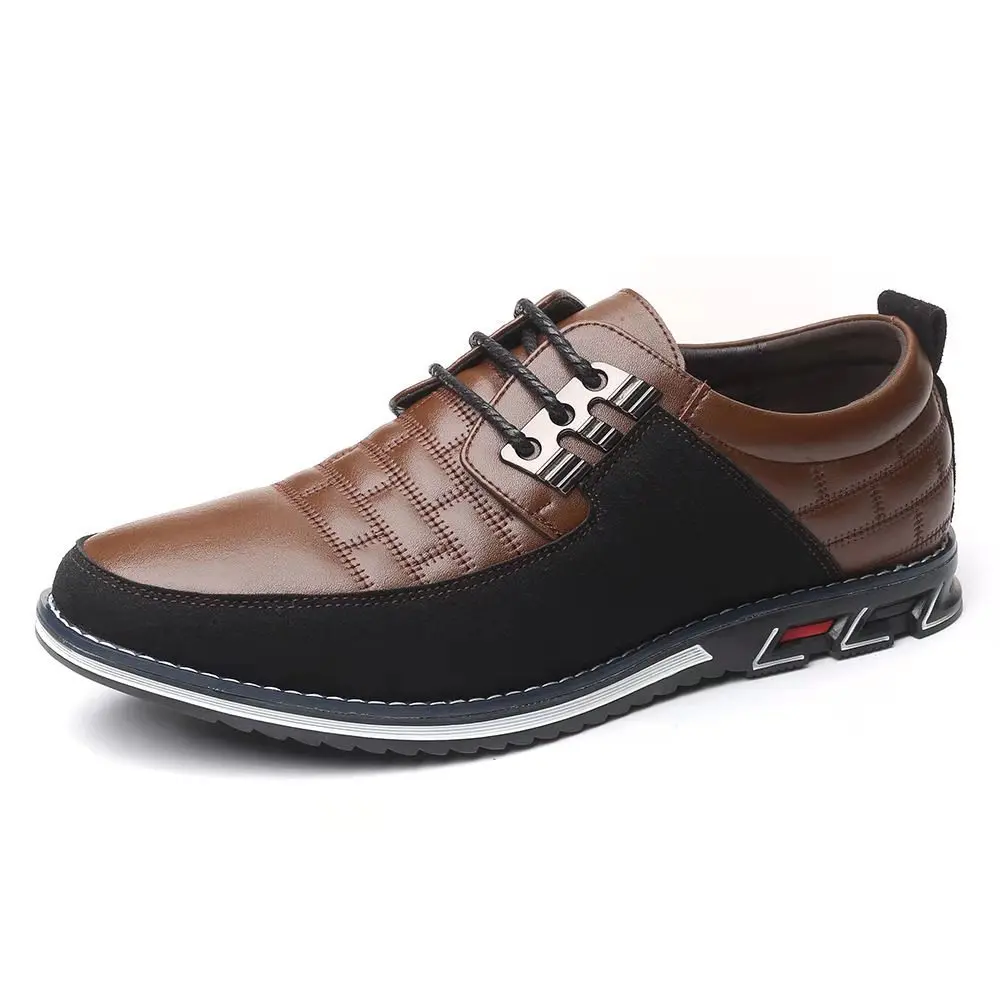 fashion british business shoes black leather office men formal