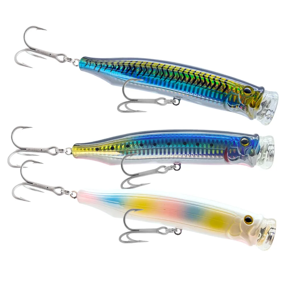 HONOREAL 120mm 150mm Popper Lures Saltwater Fishing Lures