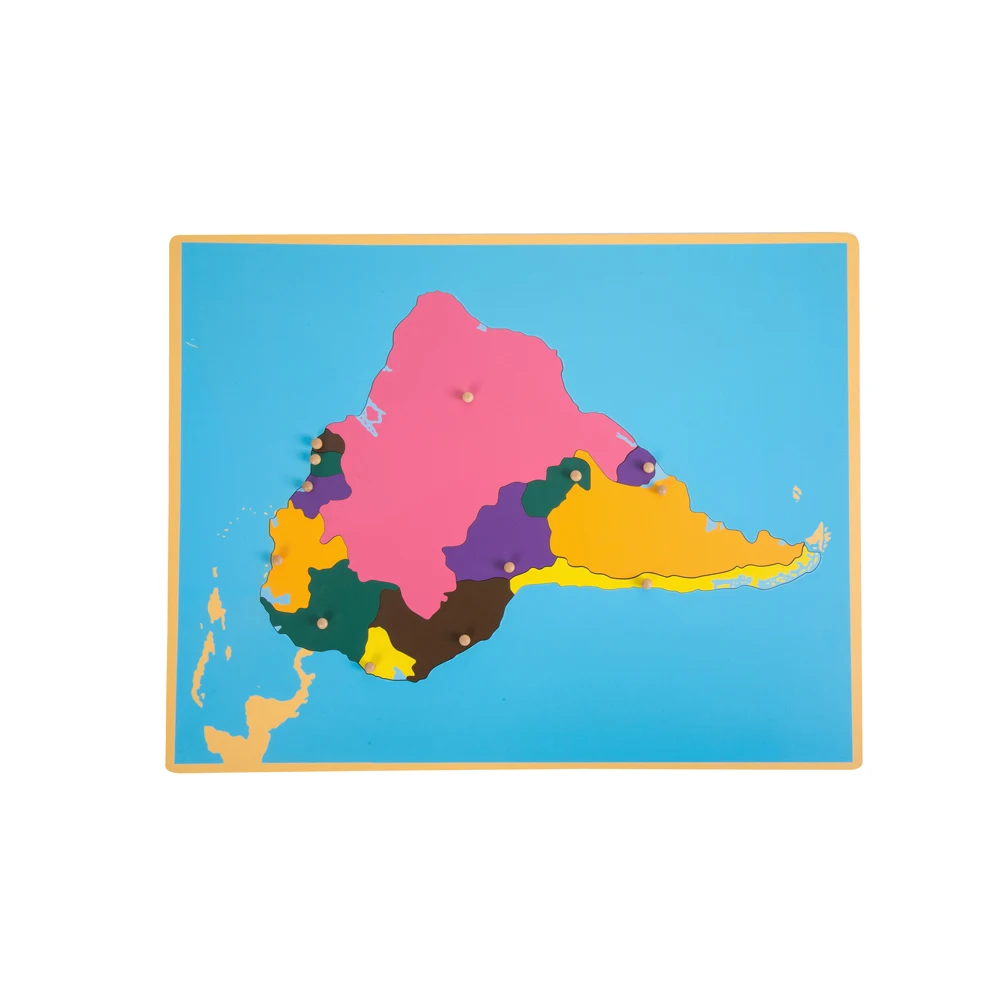 wooden montessori traditional georgraphy map cabinet