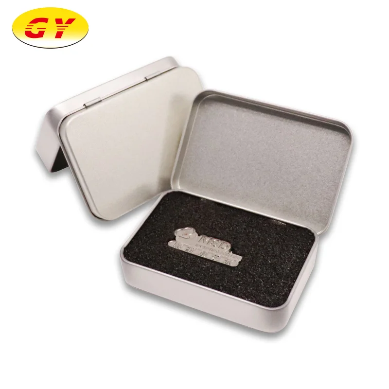 Custom recyclable metal tin packaging boxes design