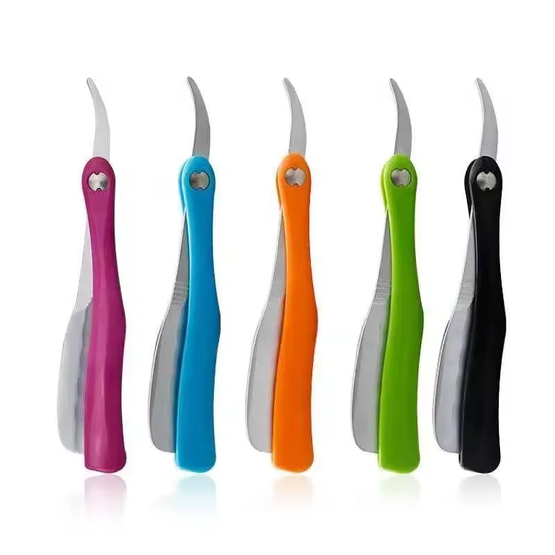 Professional Folding Handle Salon Tools Hair Cutter Straight Holder Single Blade Shaving Barber Razor