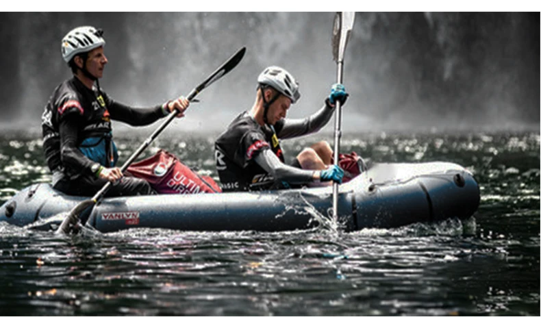 Multi-functional 2-man High Quality Still Water Ultralight PVC Paddle Kayak Packraft for Sale