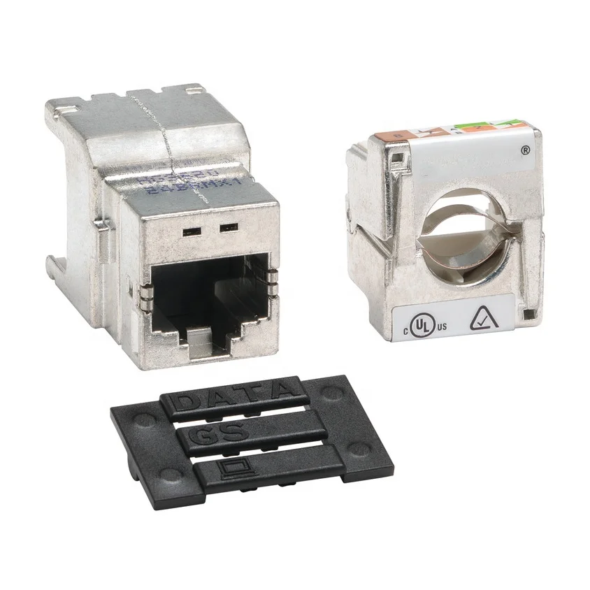 Cat6A экранированный информационный разъем высокой плотности для коммускопа типа Cat6 Keystone