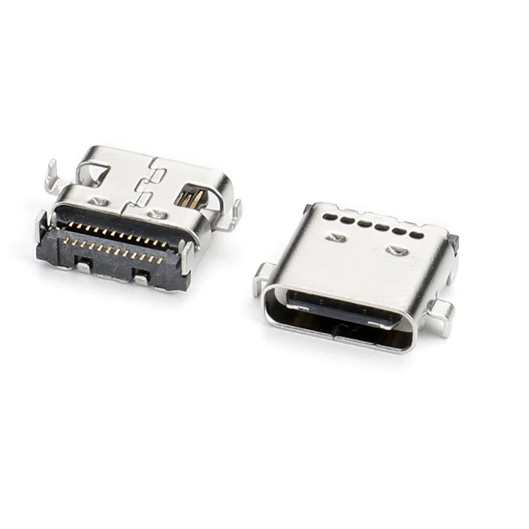 9pin 16pin 24pin charing female sunk plated usb c connector for PCB micro usb 3.1 3.0 2.0 connector type c usb connector socket