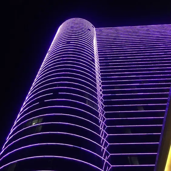 led linear light 1200mm DAli dimmable DMX rgb outdoor 12 watt led linear light  building facade projector