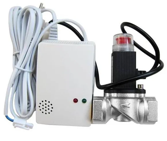 12-year factory natural/lpg gas leak detector with Solenoid valve