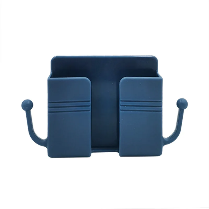 Wall Phone Charger Hook Mobile Charging Port Remote Control Wall Cell Phone Holder Punch-Free Adhesive Mobile Storage Rack