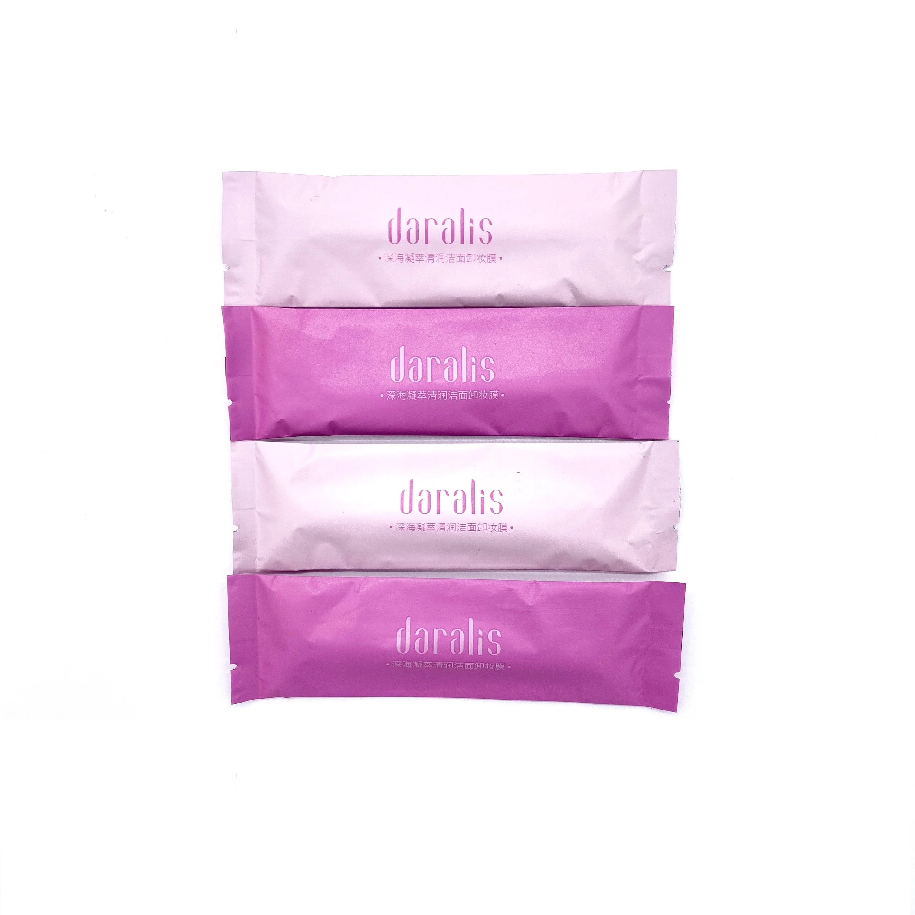 Make Up Remover Wipes Wholesale Custom Mini Single Packing Organic Female Individual Face Cleansing