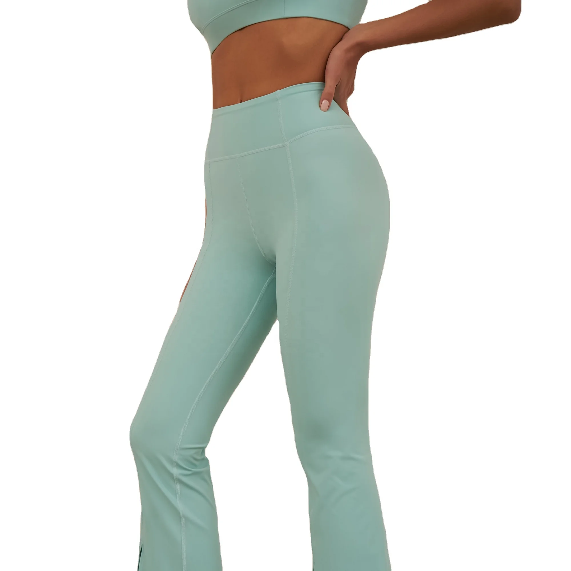 Latest Pt Sports Bell-bottomed leggings women gym pants high waisted workout clothes