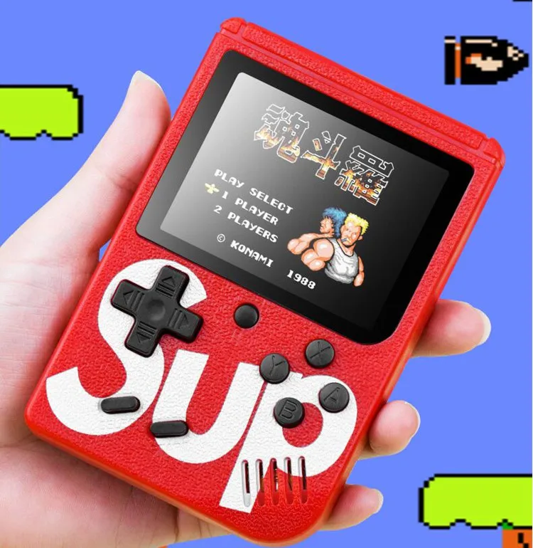 In stock Hot Sale Portable Console Sup Game Box 400 in 1 Plus Multi color 2.8-3 inch LCD Handheld Game Player