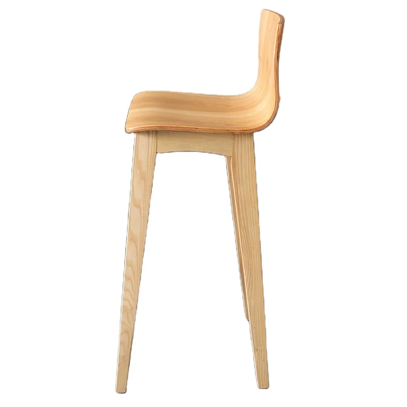 Барный стул в скандинавском стиле, дизайнерский высокий стул для западного ресторана, барный стул