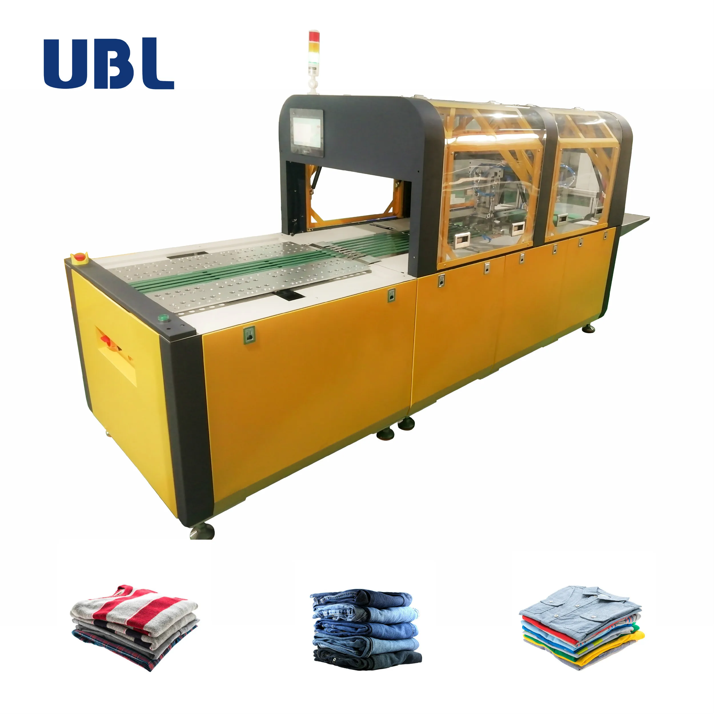 Automatic T-Shirts Folding And Packing Machine bar tacking sewing machine