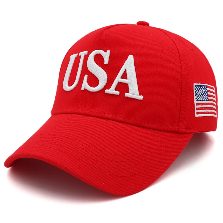 Factory Wholesale 2024 Maga Hat Flag Baseball Cassic USA Embroidered Hat Cap