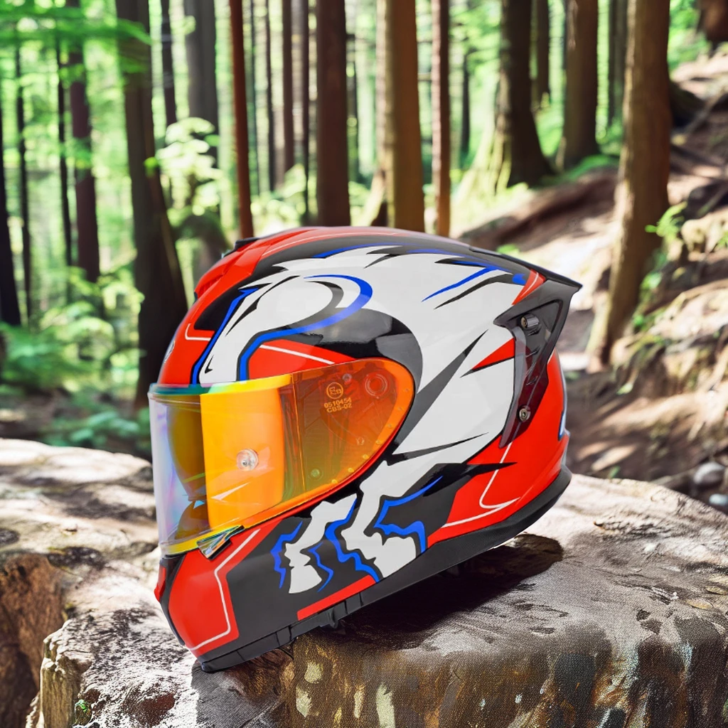 ECE DOT Certified Full Face Profional Motocross Racing MTB ATV Helmet Anti-Fall ABS Material Motorbike Riding New Condition