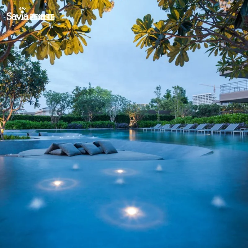 Savia AC 12V 6W LED underwater pond swimming pool light IP68 stainless steel spot light underground buried inground lamp