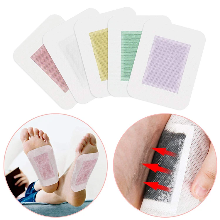 Bestrice 100pcs Detox Foot Pads Patch Detoxify Toxins With 100pcs Adhesives Keeping Fit Health Care