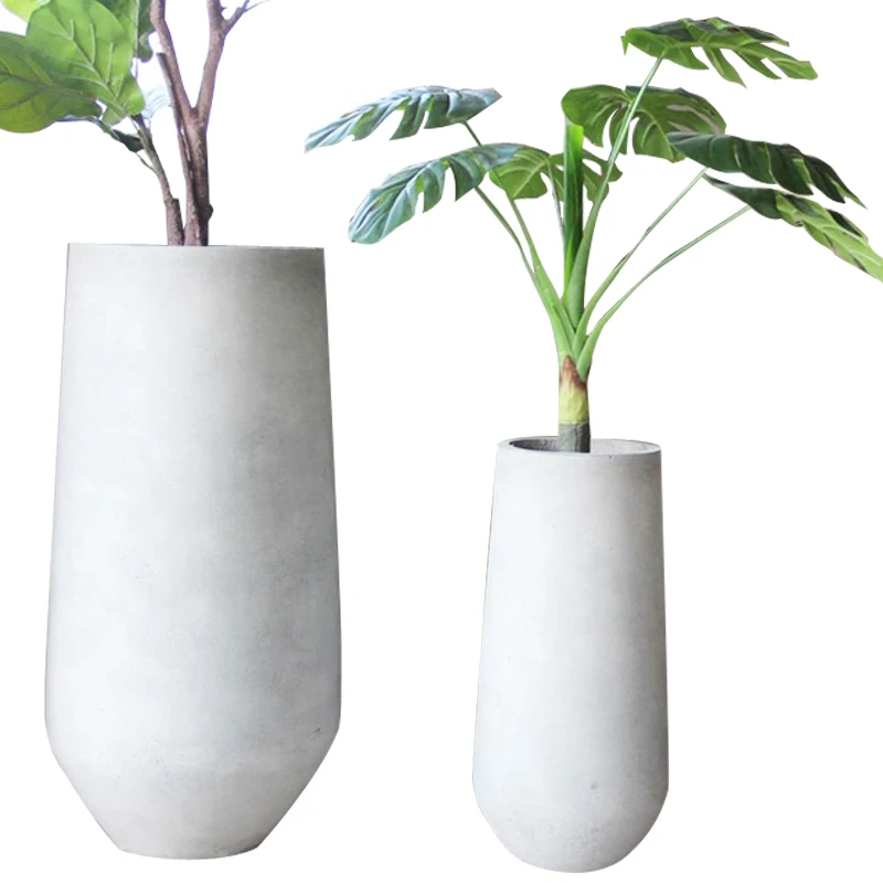 High quality garden decoration plant pot cement flowerpot