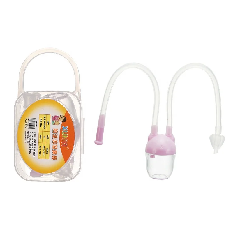 
New Born Baby Safety Nose Cleaner Vacuum Suction Nasal Aspirator Snot Nose Cleaner Baby Care Newborn Healthy Care Convenient ! 