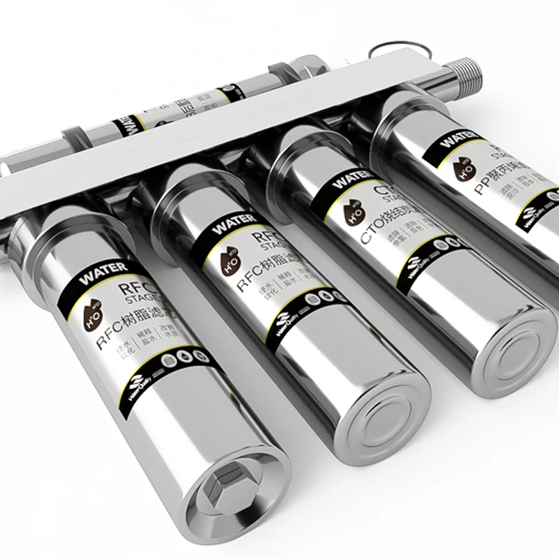 New Home Office Direct Drinking Water Purifier TDS Stainless Steel RO System Reverse Osmosis Water Filter Household Use Made PP