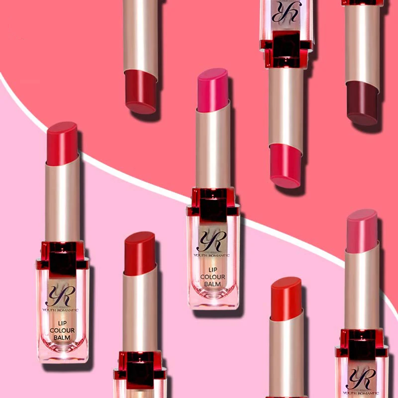 High Quality 7 colors collagen Lipstick Custom your own natural Waterproof lip color balm matte nourishing lipstick