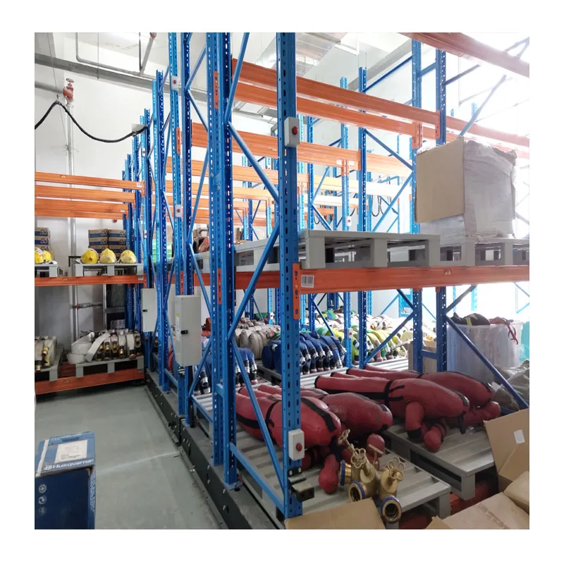 Certificated Electric Mobile Pallet Racking For Warehouse Goods Storage Industrial Warehouse Storage Equipment