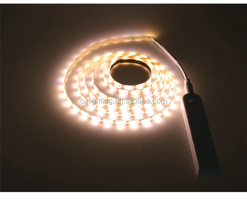 Battery Operated Led Strip PIR Motion Sensor LED Strip Night Light SMD 2835 Cabinet LED Tape for Kitchen Cabinet Bed Stair