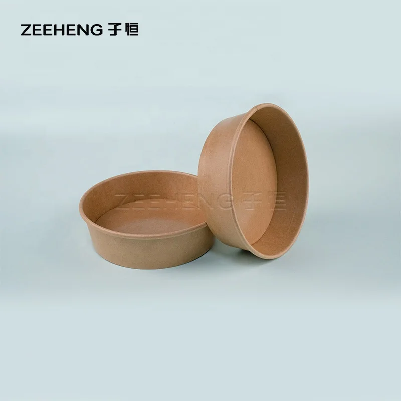 Food grade waterproof disposable unique salad bowl glass for takeaway food