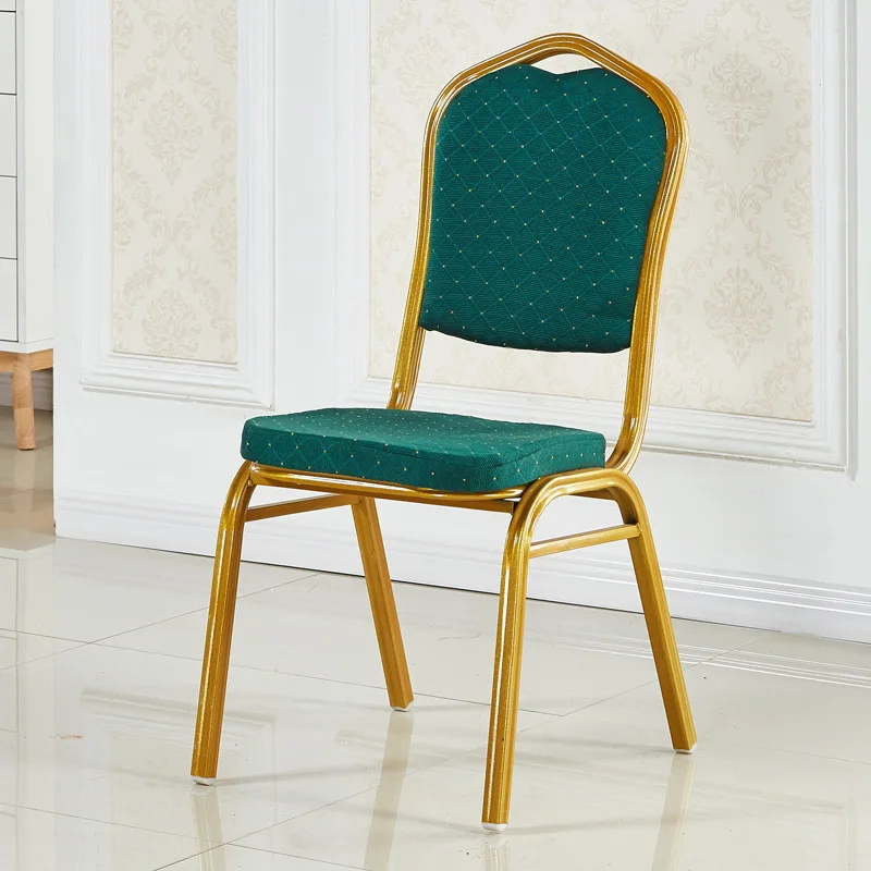Commercial Furniture Vintage Green Fabric Chair Modern Scandinavian Dining Chairs for Cafe
