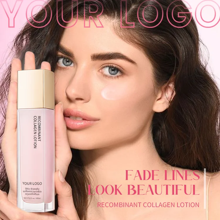 Recombinant Collagen face tonic lotion Wire drawing texture skin care lotion for women japanese collagen moisture lotion
