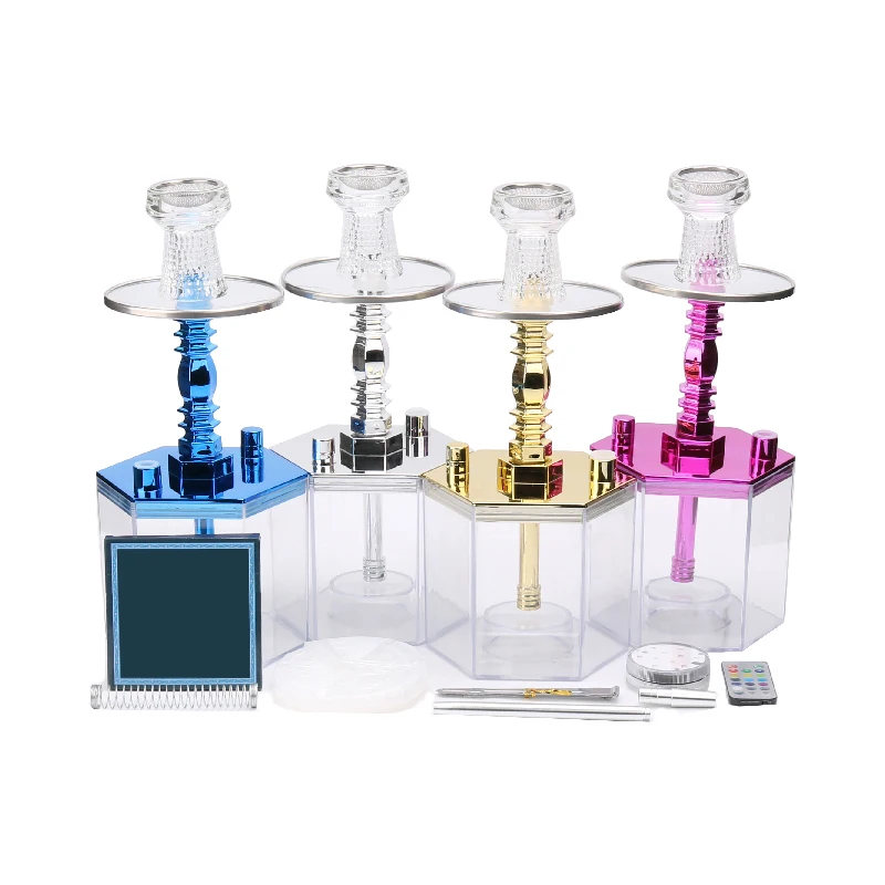 wholesale hookah lounge furniture narguil sheesha designer hookah acrylic chicha shisha flavor hookah led shisha