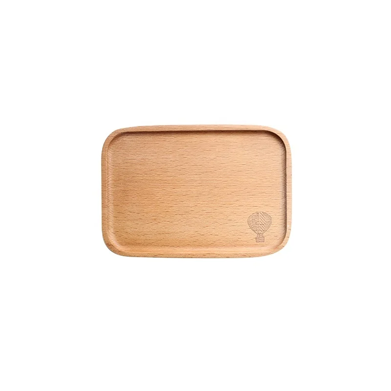 Blank Rectangle Beech Wood Mini Tray Bread Dish Plate