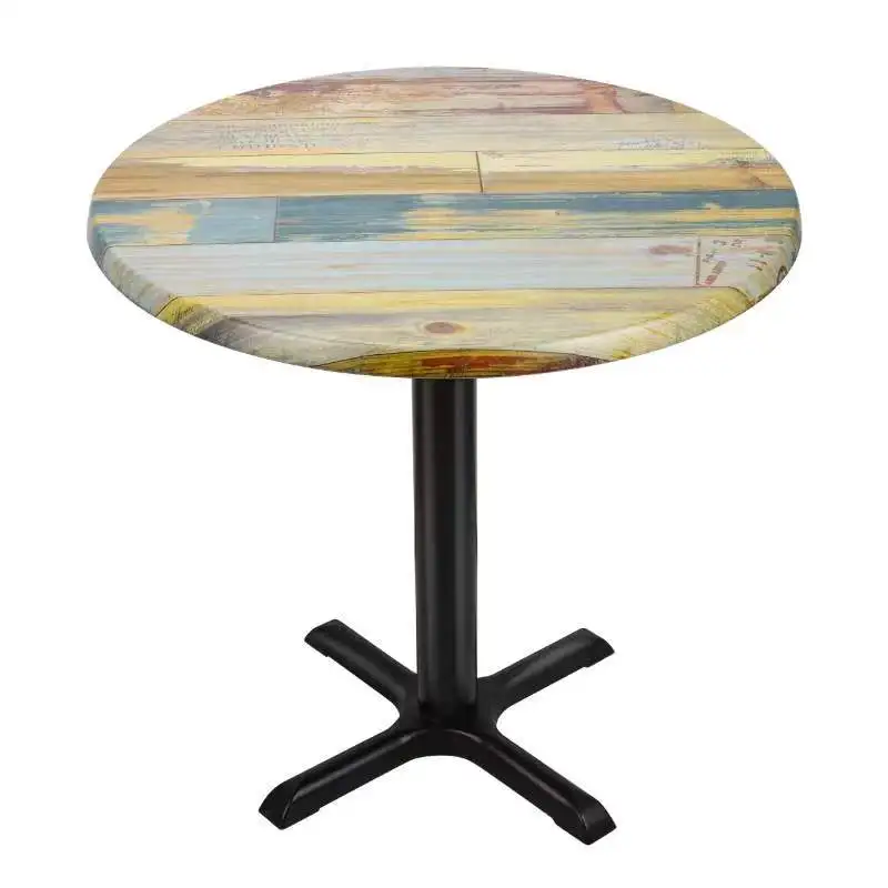 reclaime wood 700*700MM Outdoor Dining Table Waterproof Werzalit Wood Set Home Cafe Canteen Bedroom Dining Room Furniture