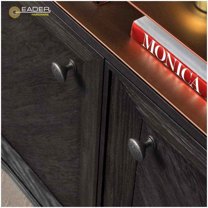 EADER Cabinet cabinet door wardrobe handle new Chinese style retro American bronze minimalist in antique small