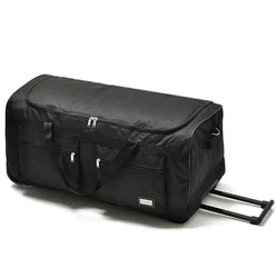 Custom Wholesale Black Foldable Luggage Bag Travel Trolley Bags With Wheel