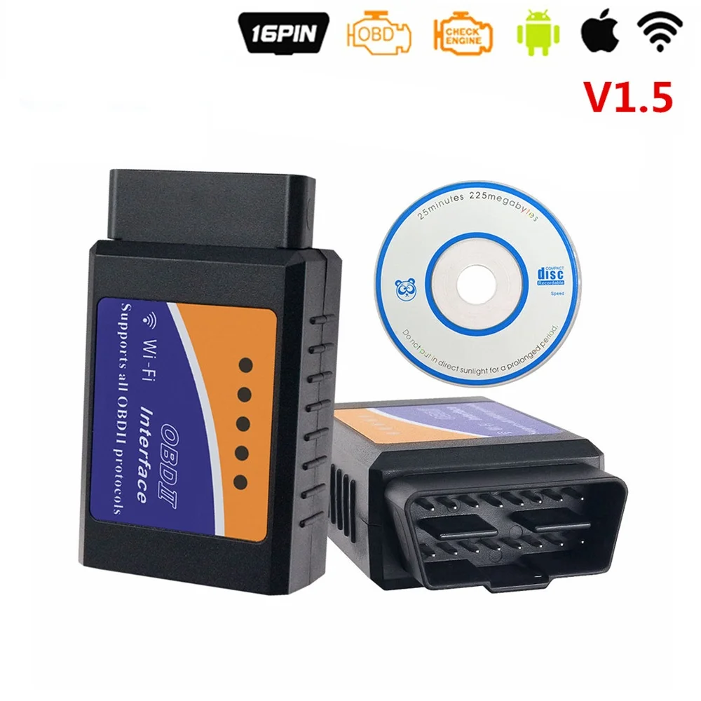 Diagnostic Tool Auto Key Code Reader Security Checking ELM327 Universal Obd2 Car Scanner For iOS Android
