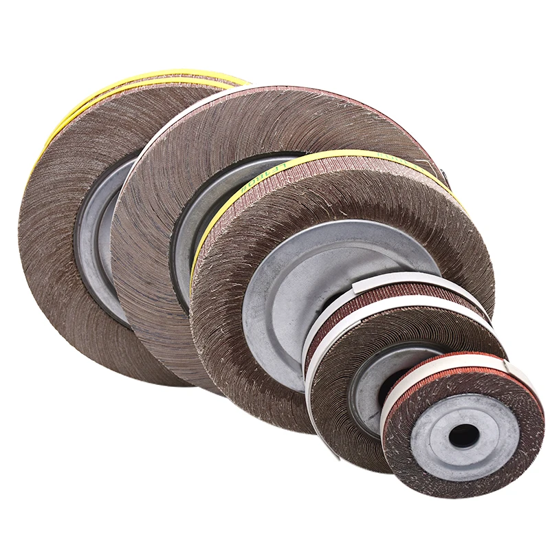 Abrasive Tools 100-350mm Sanding flap wheel Aluminium Oxide Emery Cloth Polishing Wheel for Stainless Steel