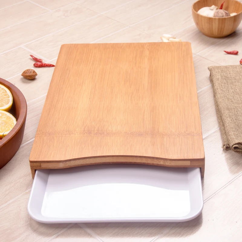 
Bamboo cutting board with tray Wholesale Eco-friendly Natural custom Organic Bamboo Cutting Board Chopping Block With Tray 