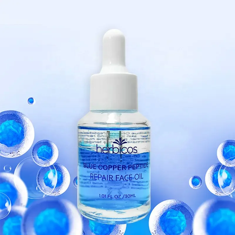 Korean 30ml Hyaluronic Acid Serum Whitening Anti-Aging Liquid Blue Peptide Skin Care Face Serum