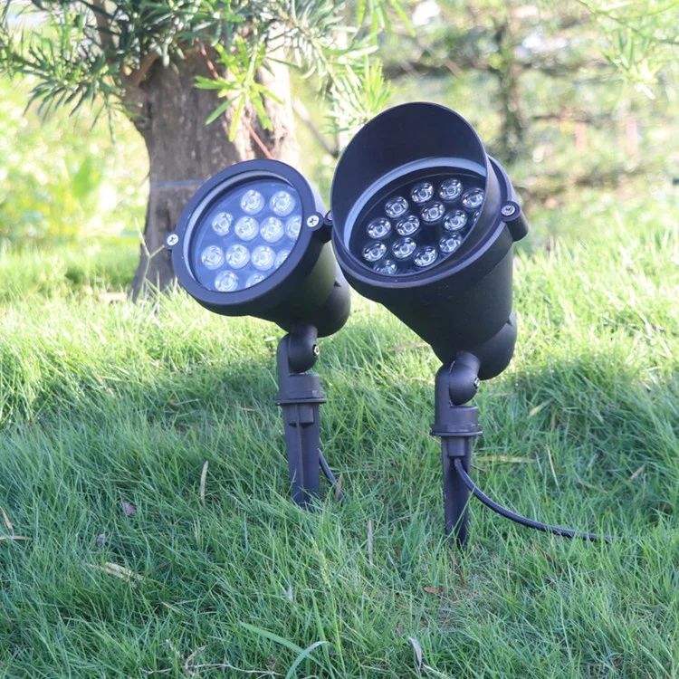 5W 9W 12W 18W Outdoor Garden Yard Landscape Spotlights Tree Spike Landscape Lights Low Voltage Lawn Outdoor Spot Light