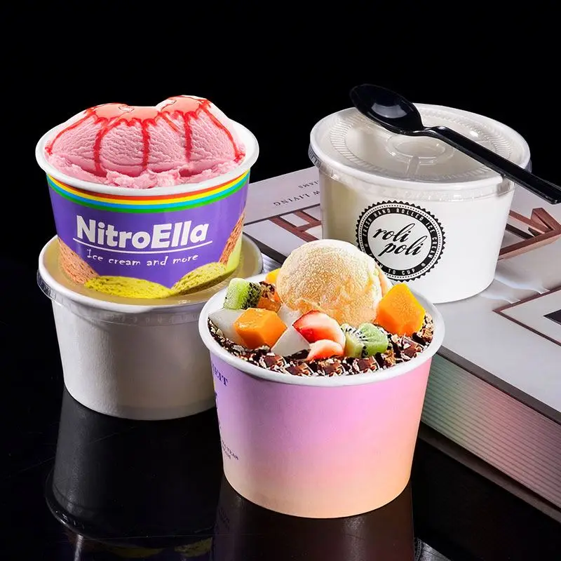 Индивидуальный дизайн логотипа бумажные чашки одинарные/двойные кофейные С одноразовым бумажным стаканчиком